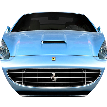 Ferrari California in originele Azurro kleur van aRi F. Huber