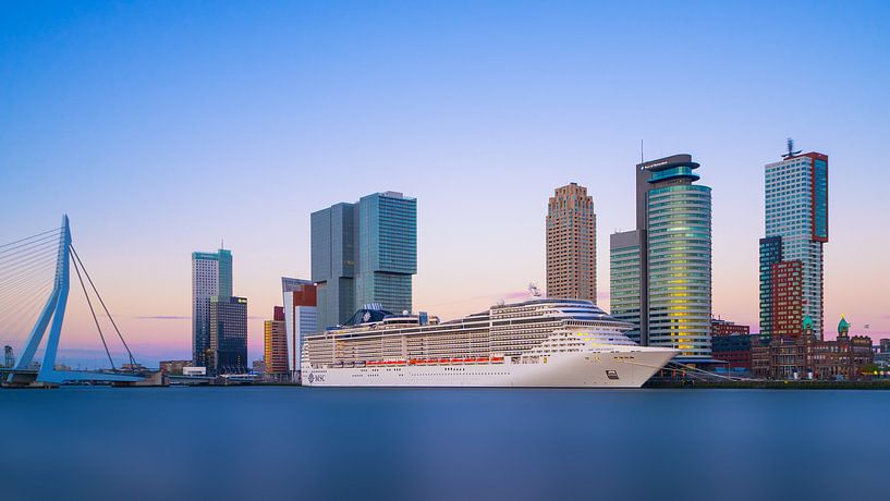 Rotterdam Skyline met Cruise van Albert Dros