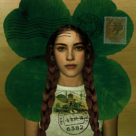 Fine Art Portret, Zeeuws Meisje Klaver 4