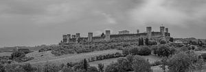 Monochrome Toskana im Format 6x17, Monteriggioni