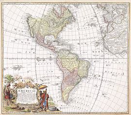 Map of America 1746 by Atelier Liesjes