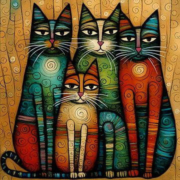 Kaleidoscope of cats