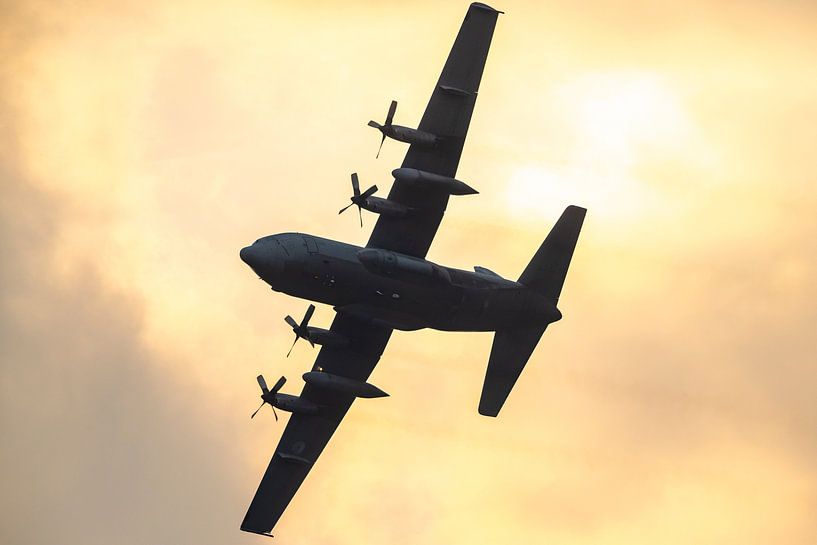 Lockheed C-130 Hercules military airplane of the Royal Dutch Air Force by Sjoerd van der Wal Photography