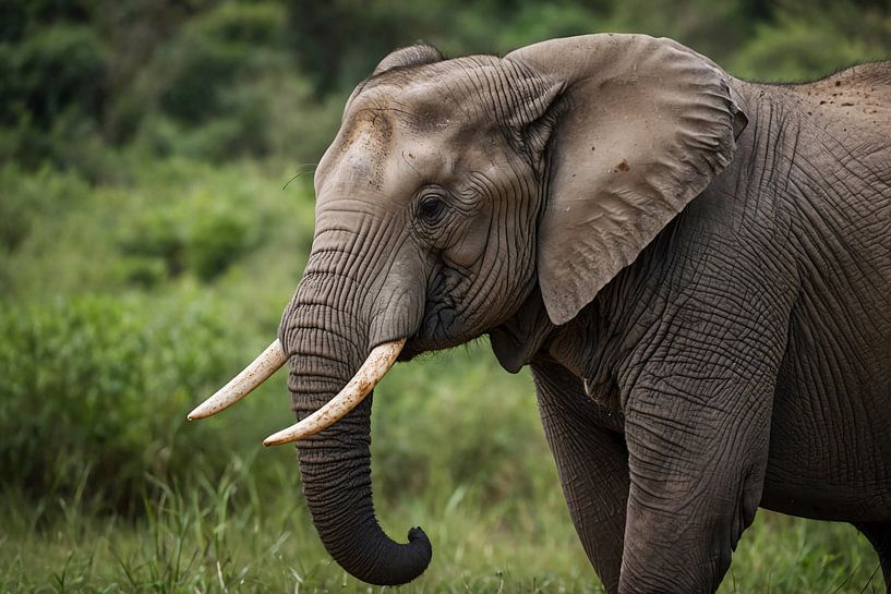 Stunning elephant in natural habitat by Art & Soul Creations