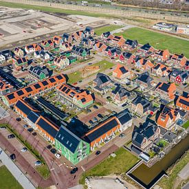 Luchtfoto: Nieuwbouw Kreekrijk Assendelft van Pascal Fielmich