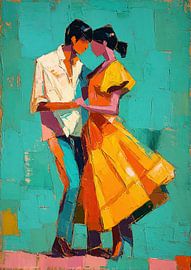 Gelbes Kleid | Dance Vibes von Wunderbare Kunst