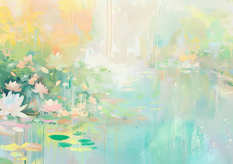 Blumenfeld Impressionismus von Wunderbare Kunst