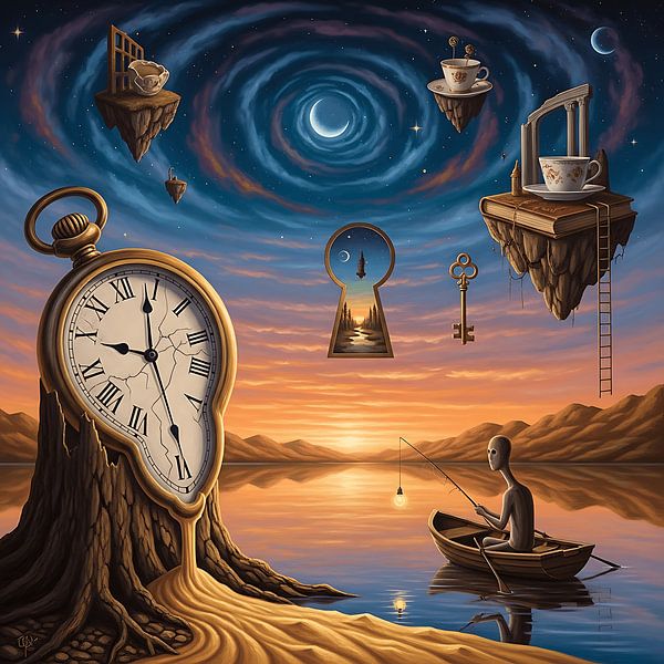 Dreamscapes of the Mind - Meisterwerk der surrealistischen Kunst von Aden Pink Galerry
