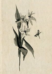Blumen mit Schmetterling