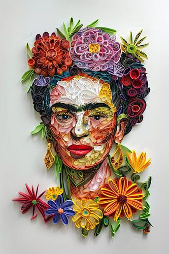 Frida - Schitterend papieren 3D-kunstwerk