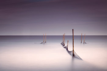 Fischernetze im IJsselmeer