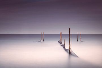 Visnetten in het IJsselmeer van Jos Reimering