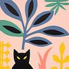Geheimnisvolles Katzen-Stillleben in Pastelltönen von Frank Daske | Foto & Design