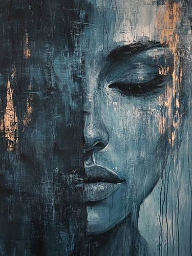 Portrait abstrait moderne