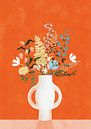 Flowers in Vase, Red van Goed Blauw thumbnail