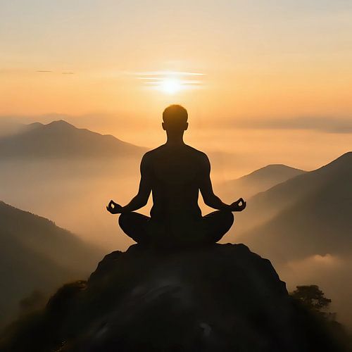 Yoga boven de wolken