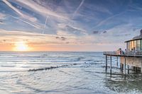 Zonsondergang aan de kust