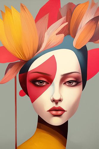 Floral Crowned Abstraction