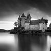 Mystisches Schloß in Frankreich in schwarz-weiß von Manfred Voss, Schwarz-weiss Fotografie