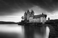Mystical castle in France in black and white by Manfred Voss, Black-White Photography thumbnail