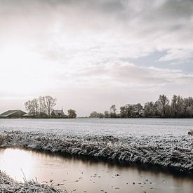 Nederlands winterlandschap van Willy Sybesma