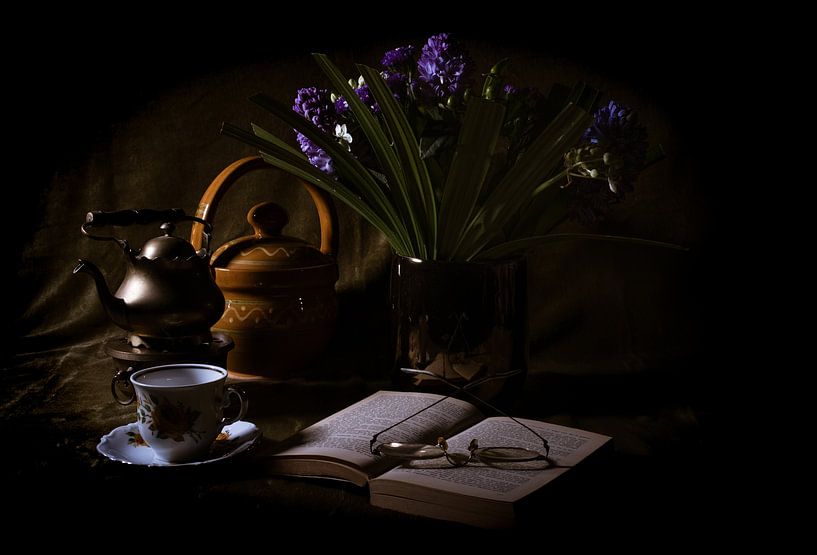 Stilleven koffietijd van Joke Beers-Blom