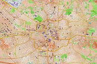 Kleurrijke kaart van Enschede van Maps Are Art thumbnail
