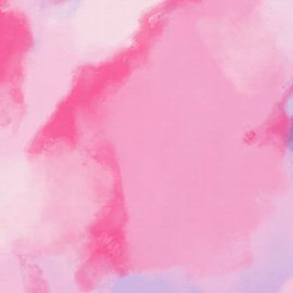Roze aquareldroom van Dina Dankers