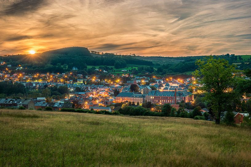 Stavelot at Sunset by Erik Brons