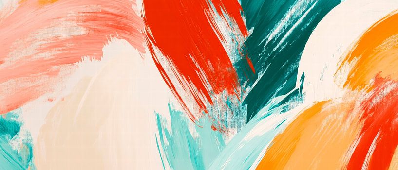 Abstrakte Farbexplosion – Kunstvoll interpretiert von Poster Art Shop