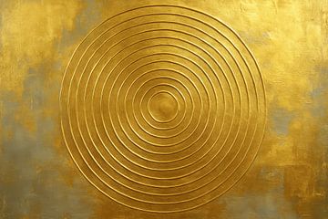 Minimalistische gouden ringen textuur van Art & Soul Creations