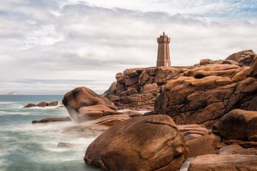 Atlantic ocean coast in Brittany