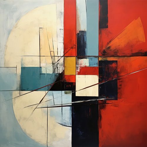 Abstract background of colours and shapes