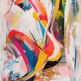 Abstract Kleuren van Blikvanger Schilderijen