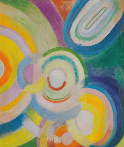 Gekleurde platen (1913) door Robert Delaunay