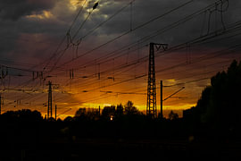 Oranges Sonnenlicht von Armanto Brouka