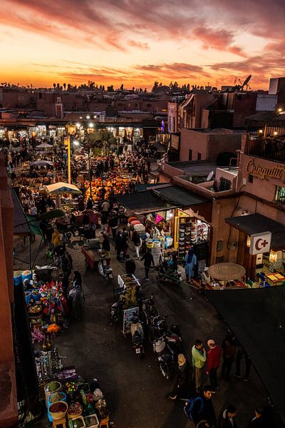Sunset over Marrakech by Ellis Peeters