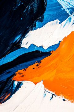 Colourful abstraction - dynamic brushwork by Poster Art Shop
