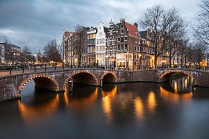 Amsterdam Keizersgracht met Leidsegracht van Lorena Cirstea