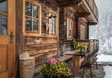 Historische bergboerderij in Kalkstein, Innervillgraten van Christian Müringer