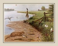 Schoolplate M.A. Koekkoek - "On the River"