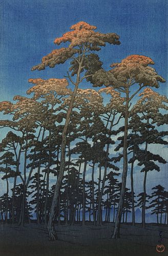 Hikawa park in Omiya - Kawase Hasui