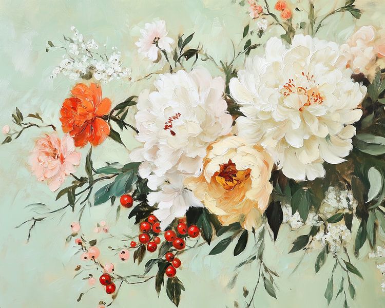 Sanftes Blumenlicht - Impression in Pastell von Thea