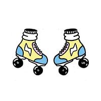 Soft colored rollerskates 