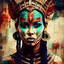 Krachtige Egyptische Krijgerin #5 van Chromatic Fusion Studio thumbnail