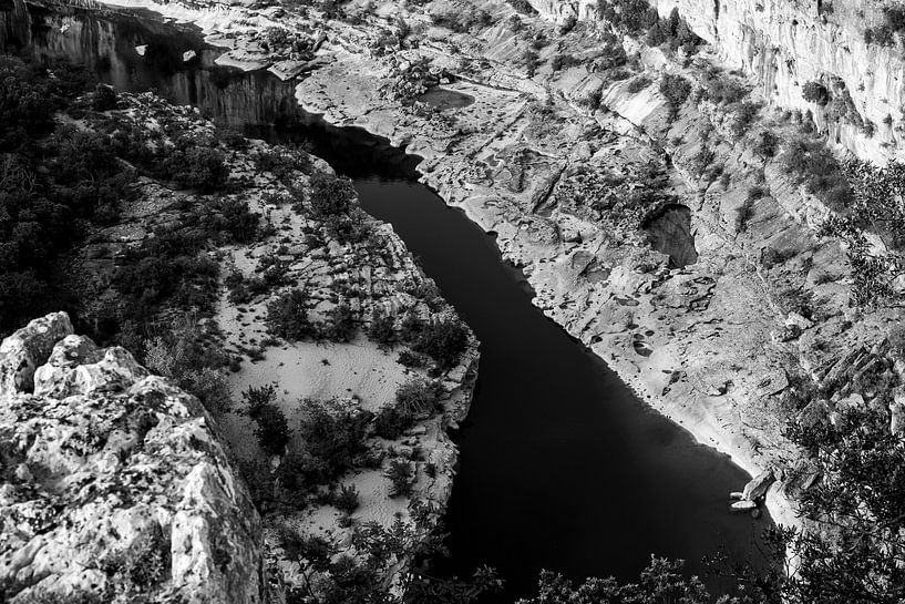 Die Ardeche-Schlucht / Ardeche von oben von Flatfield