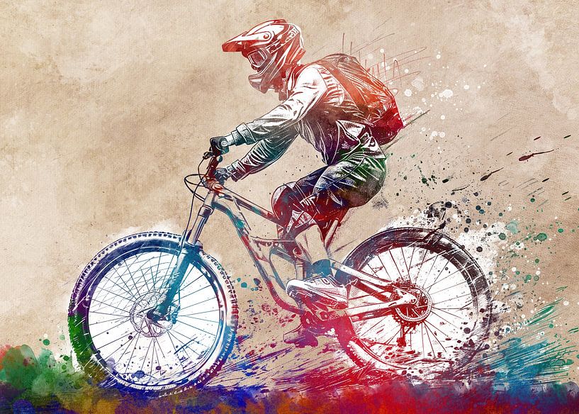 BMX biker sport art #biker by JBJart Justyna Jaszke