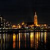 Roermond bij nacht (2) van JacArt Prints