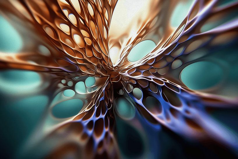 Abstract work organic 3D by Ton Kuijpers