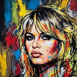 Moderne kleurrijke vrouw met een krachtige uitstraling van STUDIO ARTSY